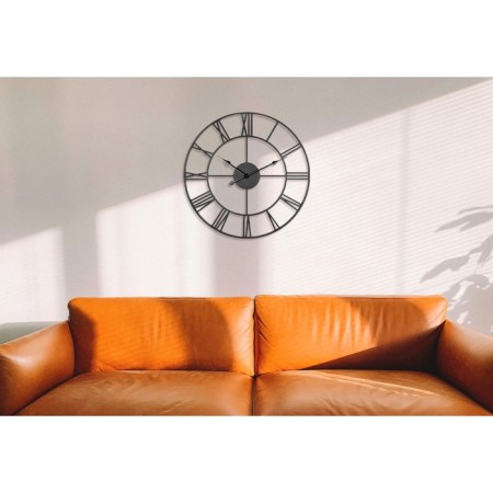 Watching clock, series: loft, smooth move, d-45 cm, black-2