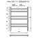 Electric towel Grois Nex GR-111, 500x600 mm, 6 crossbars, lower, black