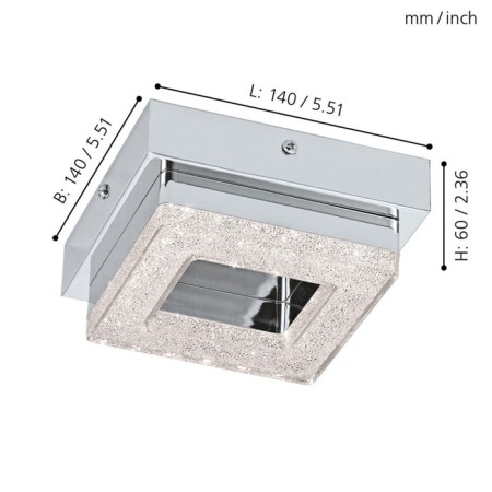 Fratelo lamp, 1x4W LED, 3000K, 400LM, chromium color-2