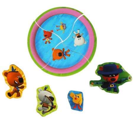 Wooden toy "liner. Indians and cowboys. Mi-mi-Mim ""-1