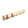 Horizontal Flip wall hanger, 5 hooks, natural wood