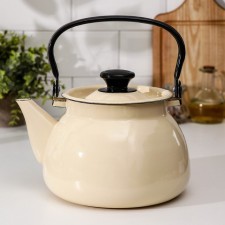 Spherical kettle, 3 l, induction, ivory color