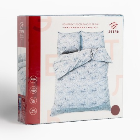 Bed linen Ethel 2 joint venture "Greatness" 175x215, 200x220, 70x70-2 pcs, calico, 125 g/m2-6