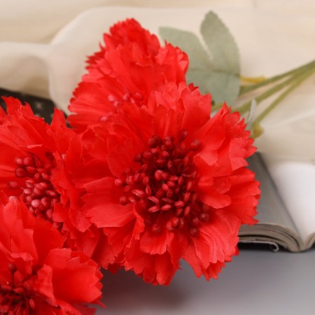Artificial flowers "Clove Caspar Galant" 58x7 cm, red-1