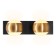 Wall rotary lamp with AMBRELLA LIGHT, WALL, FW575, G9, Black Sand, Gold