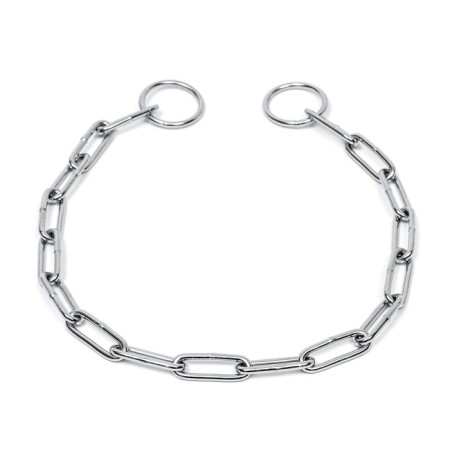 Collar - metal nozzle, welded chain, 50 cm, wire thickness 3 mm-1