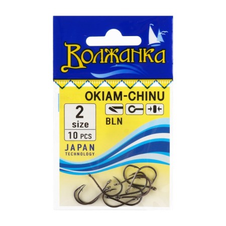 Hooks "Volzhanka" Okiam-Chinu No. 2, 10 pcs