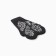 Mittens double manual embroidery, color black, river 18