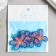 Decor for the work of acrylic "Children's drawing. Blue flower" 3.5x3.5 cm