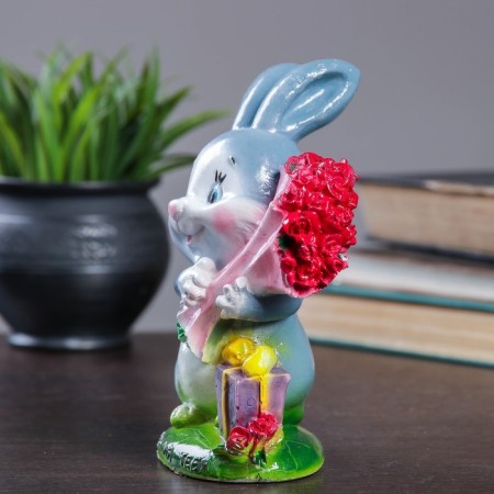 Piggy bank "Roose bouquet" 9x11x17cm-5