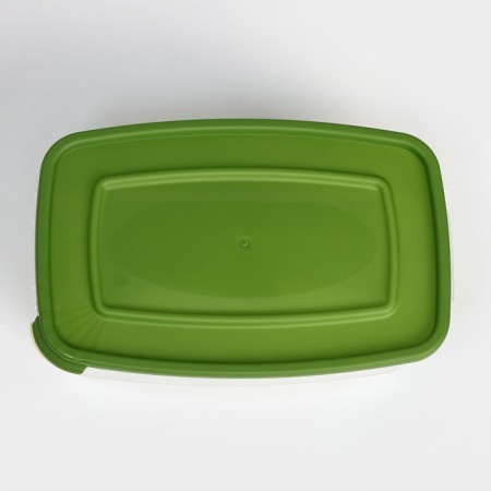 A set of food shares, 3 pcs: 1 l, 18.5 × 12 × 7 cm, rectangular, green color-5