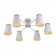 Rivoli Adna 6he27, 40 watts chandelier