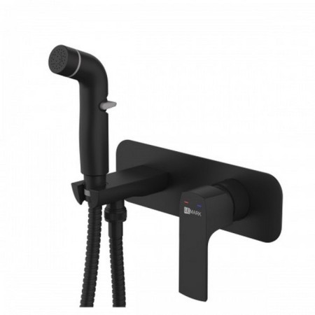 LEMARK URSUS LM7220BL bideter, single -leaf, hidden, watering can, hose, black
