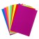 Cardboard set of color fluorescent, A4 format, 9 sheets, 9 colors