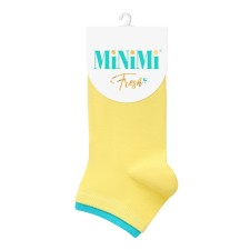 Women's socks Mini Fresh with a double elastic band, size 39-41, Lemon color