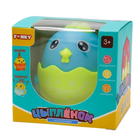 Developing Funky Toys "chicken", with an inertial mechanism, mix-10
