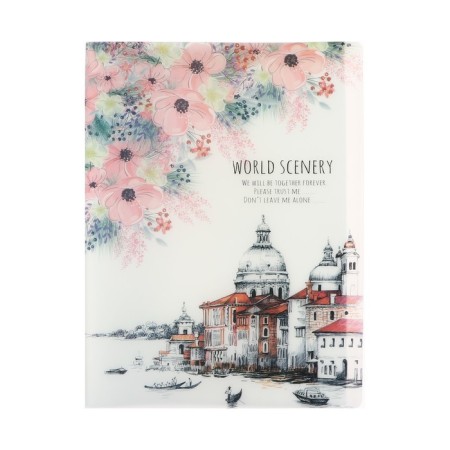 A4 folder, with 60 transparent files "City", mix-3