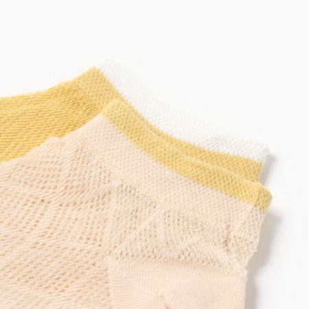 Set of female socks KAFTAN 2 pairs, p. 36-39 (23-25 ​​cm), beige/yellow-3