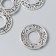 Decor for creativity Metal "Round Frame Flower" silver 3.3x3.3 cm