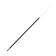 Balloon rod 1 mm, on an oil basis, transparent, 140 mm body, black ink black