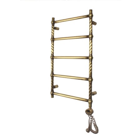 Domoterm electric heated towel rail "Vintage" P5, 500x950 mm, right, bronze