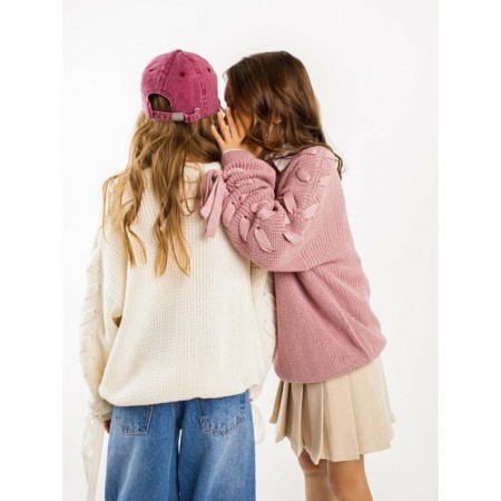 Свитер для девочки Amarobaby Knit Wear, рост 152 см, цвет пудровый-18