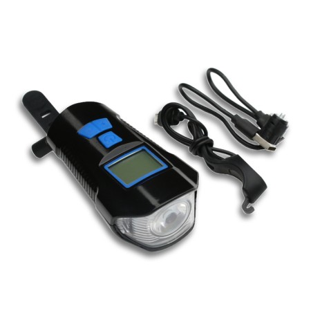 Lanter Bicycle front battery, waterproof, 4 modes, signal, speedometer-1