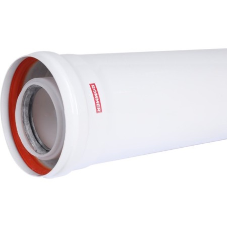 The chimney element Rommer RCA-8610-000500, condensation extension cord, d = 60/100 mm, l = 500 mm-4