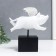 Polystone souvenir "White lead with wings" 18x8x17 cm