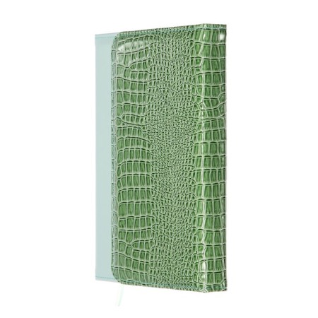 Leduced A5 Diary, 160 sheets, Devente.irene, solid combined cover of artificial leather, cream block 70 g/m2, mint-1