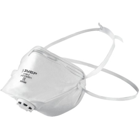 Half mask filtering bison 11166-2_z01, flat, with exhalation valve, ffp2