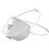 Half mask filtering bison 11166-2_z01, flat, with exhalation valve, ffp2