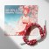 Bracelet "Japan" wicker, flowers, red-pink color