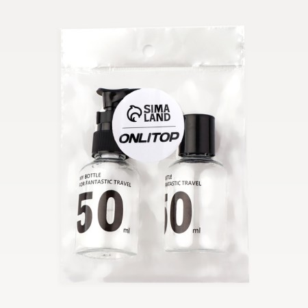 Storage set, 2 items, transparent/black color-4