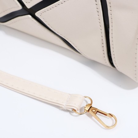 Bag Female Tout with zipper, white color-5