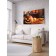 Decorative panel with photo printing "Ominous pumpkin", horizontal, size 100x150 cm