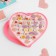 Children's rings are “chosen” drawn fruits, mix, color, dimensionless, 36 pcs.