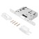 Libe of the gaga art L7050PR W, matte white color, plastic oval. Planck 18 mm without pens with a latch