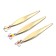 Vertical "Yaman" pike with a tee, size 70 mm, 11.5 g, brass color
