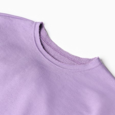 Свитшот для девочки MINAKU: Casual Collection KIDS, цвет сиреневый, рост 152 см-5