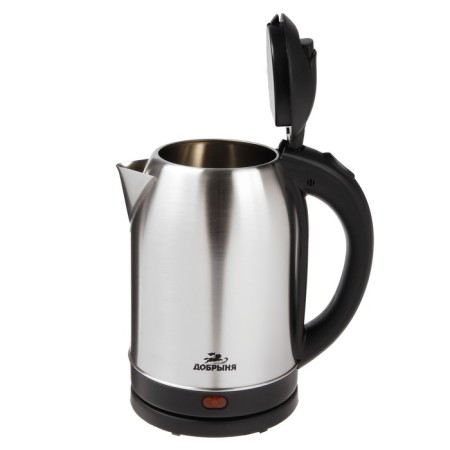 Electric kettle "Dobrynya" DO-1231, Metal, 2 l, 2000 watts, gray-black-5