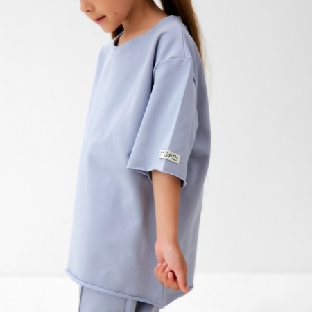Children's T -shirt KAFTAN, p. 34 (122 - 128 cm), gray-3