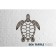 Wall panel made of wood, prefabricated model, Ewa Design, sea turtle