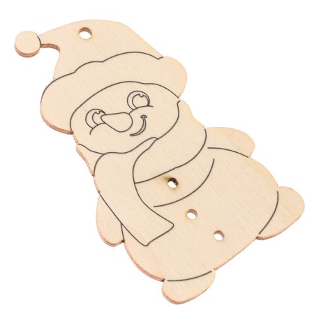 New Year's blanks for creativity "New Year! Snowmen "-7