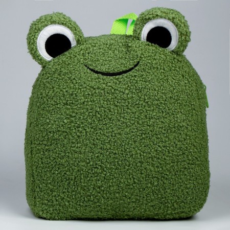 Baby backpack for the girl "Frog", plush-2