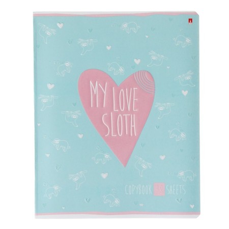 Notebook of 48 sheets in the My Love cage, cover coated cardboard, selective UV-keys, congructor, mix-6