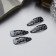 Invisibility for hair "Lira" (set of 10 pcs) chamomile, 3 cm, black and white