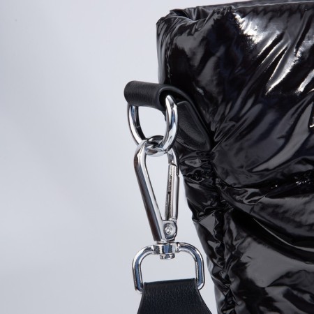 Luggage bag, external pocket, long belt, black color-4