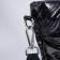 Luggage bag, external pocket, long belt, black color