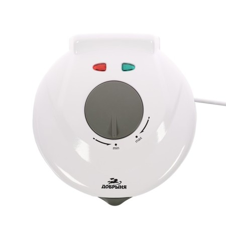 Dobrynya Electrrowfelnik DO-2105, 1200 W, thin waffles, anti-stick coating, white-2